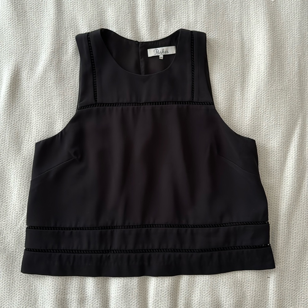 PARKER black crop top - XS